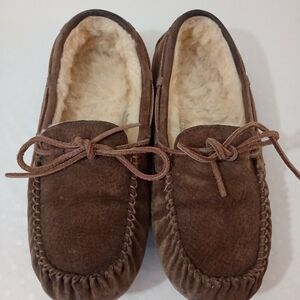 UGG Australia Dakota Leather Sherling Women's Slippers Shoes  Size 9